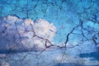 cracked sky by Elahe Kianpoor